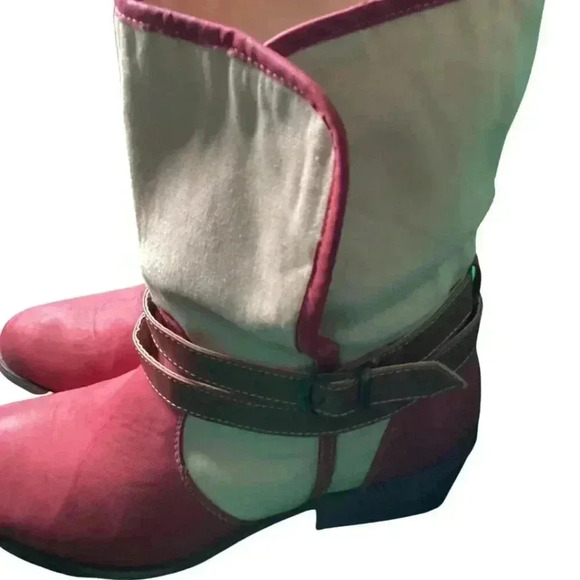 Bucco Women's Red and Brown Boots - Size 8 - Picture 14 of 15